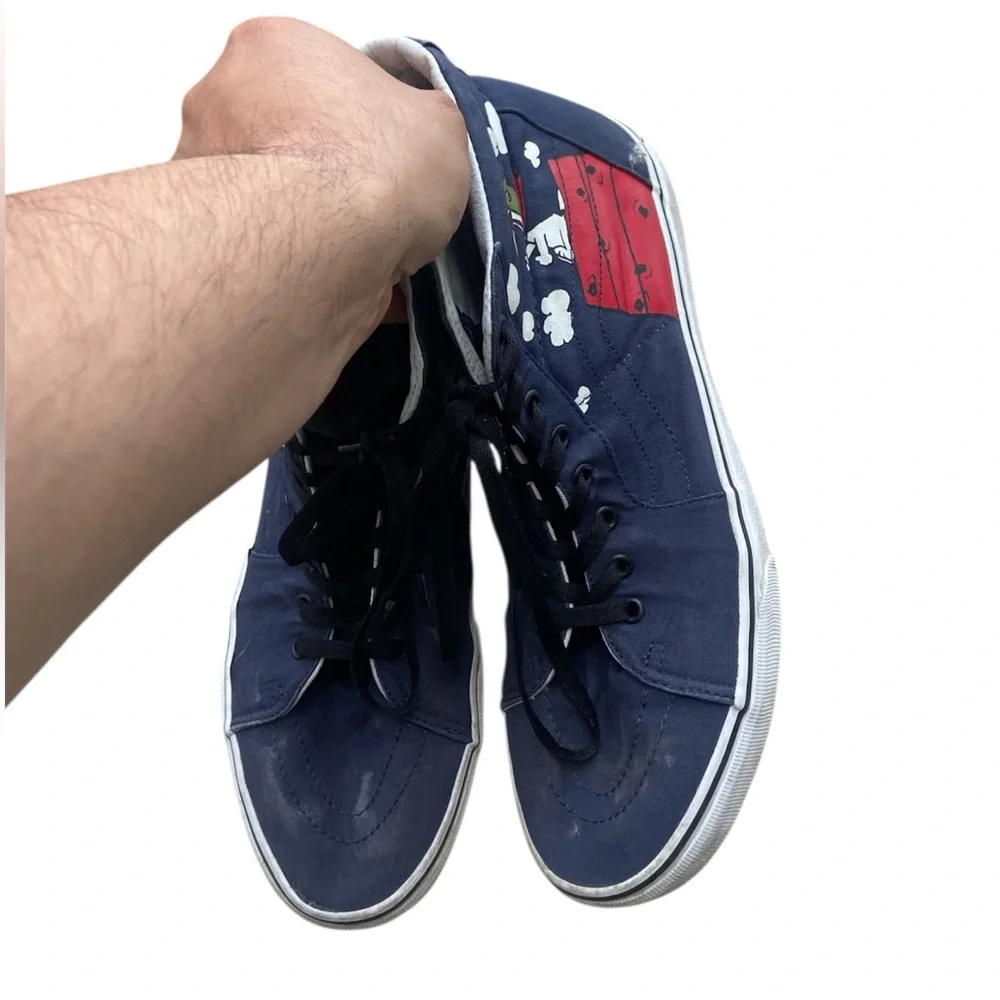 Vans Peanuts Snoopy Sneakers Flying Ace Skateboard Hi-Top US Men‘s Size 13